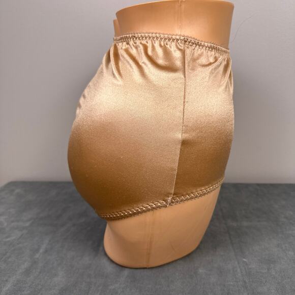 Vanity Fair Panty XL Second Skin Tan Beige 40301 Satin Briefs Shaper Panties - Picture 3 of 7